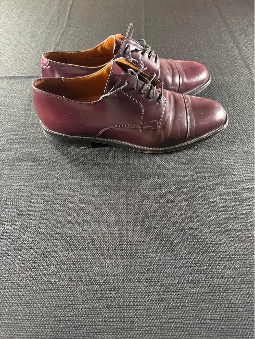 Cole Haan Men's Burgundy Leather Dress Shoes Size 10